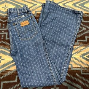 Wrangler Wanderer Pinstripe High Rise Flares